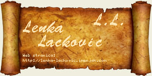 Lenka Lacković vizit kartica